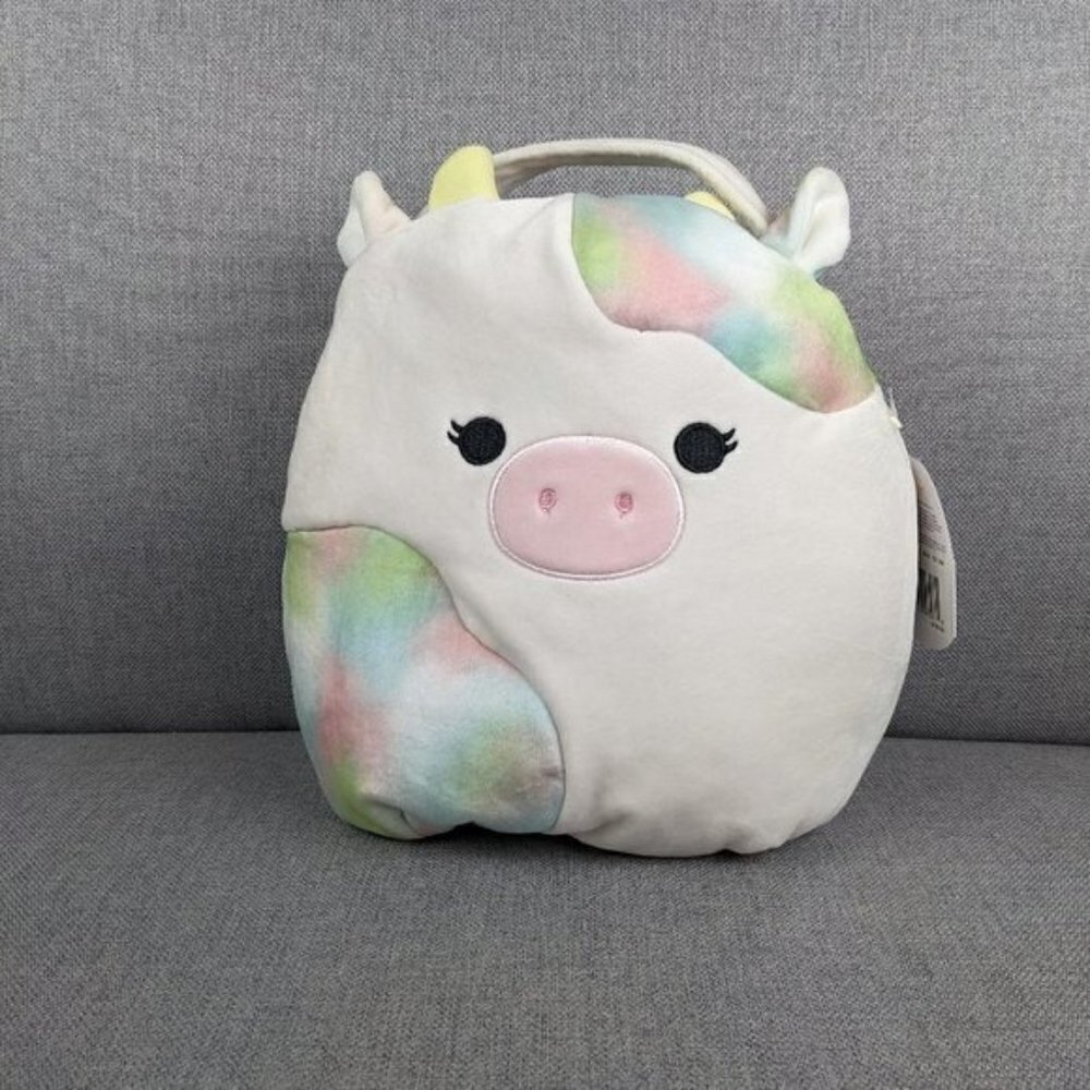 Squishmallows Candess the Cow 12" Easter Basket